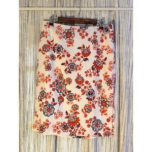 Spring Floral Ann Taylor Pencil Skirt